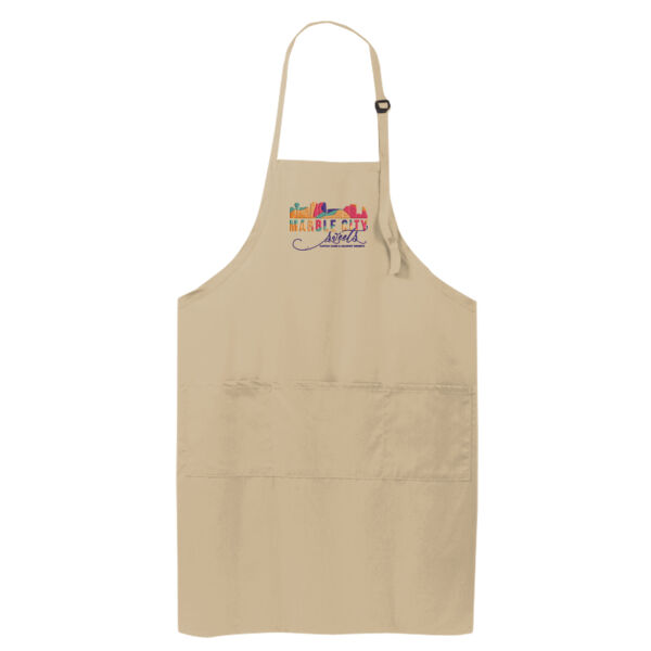 MCS Script - Easy Care Extra Long Bib Apron with Stain Release Thumbnail