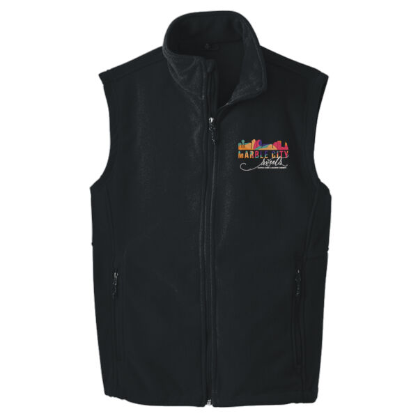 MCS White Script - Value Fleece Vest Thumbnail
