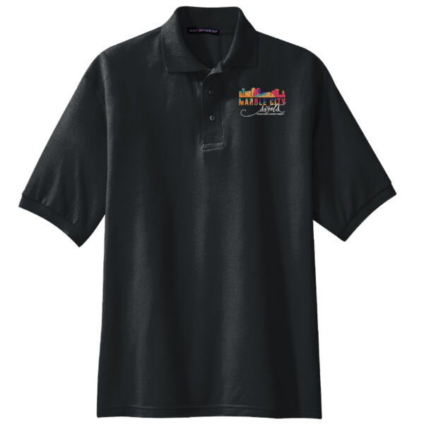 MCS White Embroidered  - Extended Size Silk Touch™ Polo Thumbnail