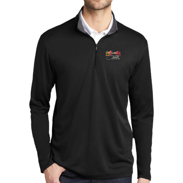 MCS White Embroidered  - ® Silk Touch ™ Performance 1/4 Zip Thumbnail
