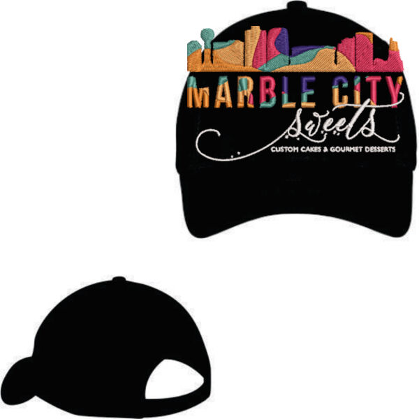 MCS White embroidered - Six Panel Twill Cap Thumbnail