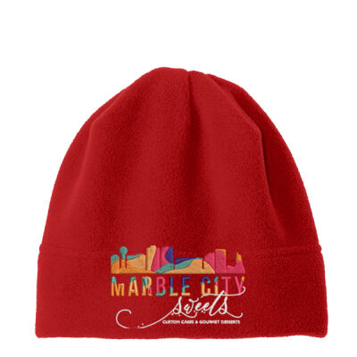 MCS White embroidered - R Tek ® Stretch Fleece Beanie Thumbnail