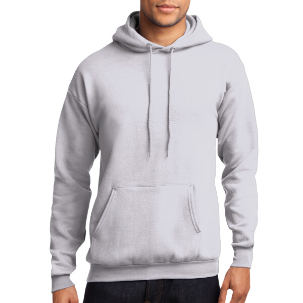 No Minimum Custom Logo Core Fleece Pullover Hoodie Sweatshirt PC78H Front View