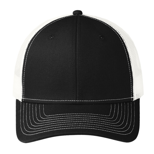 No Minimum Custom Logo Port Authority Snapback Trucker Cap C112 Front