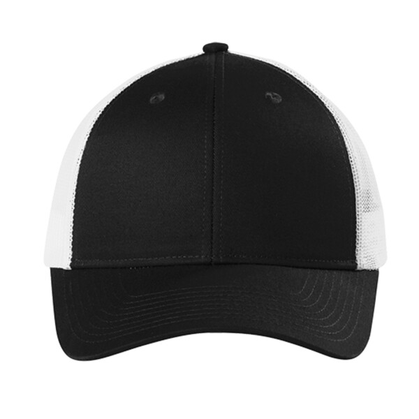 Custom No Minimum Port Authority Low Profile Snapback Trucker Cap C112LP Front View