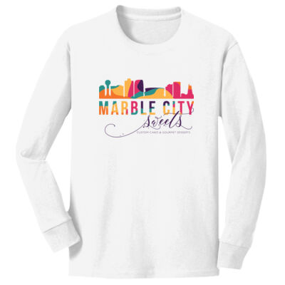 MCS Script - Youth Long Sleeve Core Cotton Tee Thumbnail