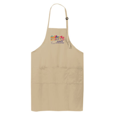 MCS Script - Easy Care Extra Long Bib Apron with Stain Release Thumbnail
