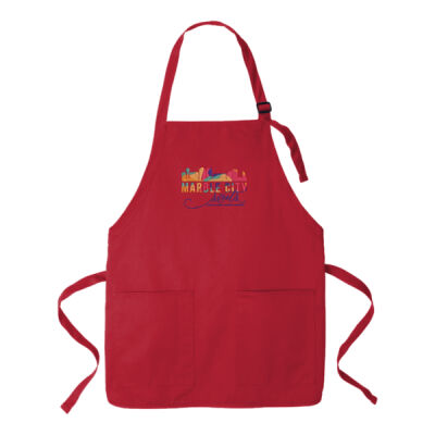 MCS Script - &#174; Medium Length Two Pocket Bib Apron Thumbnail