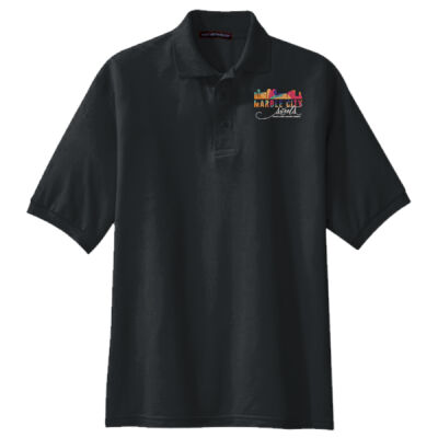 MCS White Embroidered  - Silk Touch™ Polo Thumbnail