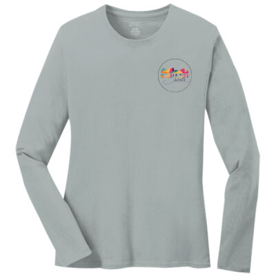 MCS Drip Back - Ladies Long Sleeve Core Cotton Tee Thumbnail
