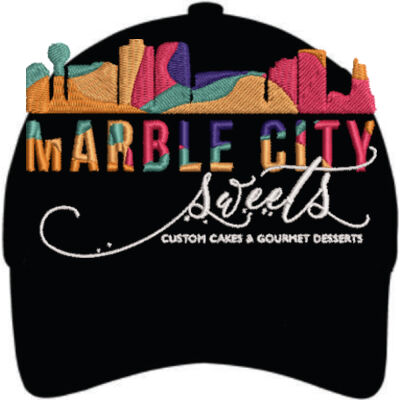 MCS White embroidered - Youth Six Panel Twill Cap Thumbnail