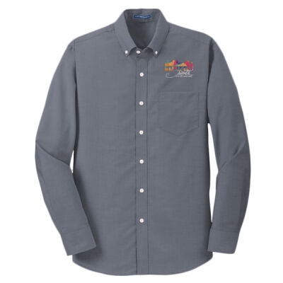MCS White Embroidered  - Tall SuperPro &#153; Oxford Shirt Thumbnail