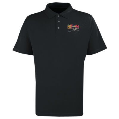 MCS White Embroidered  - Tall Tech Pique Polo Thumbnail