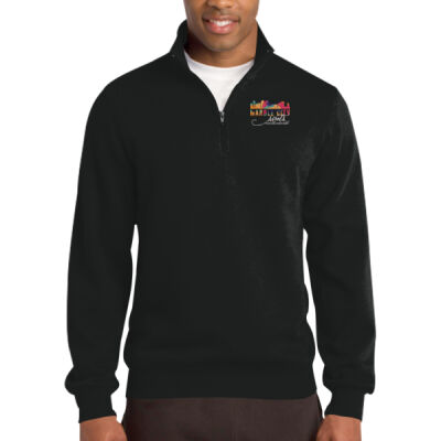 MCS White Embroidered  - Tall 1/4 Zip Sweatshirt Thumbnail