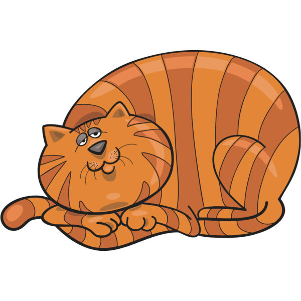 Colored Cartoon Cat 2 Thumbnail
