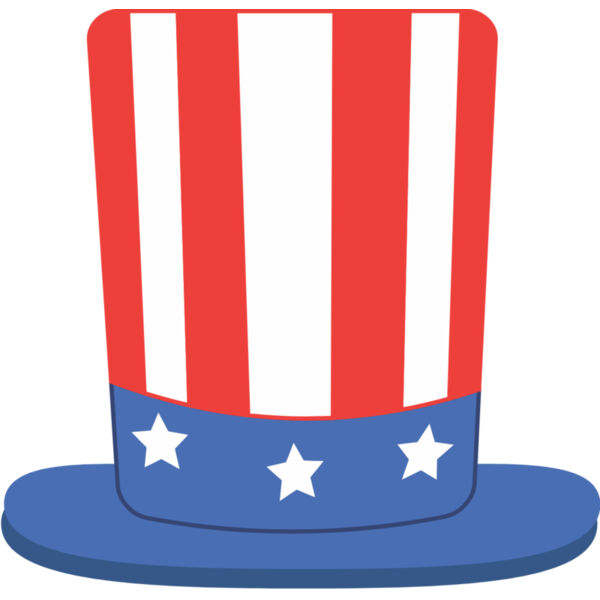Uncle Sam Red White Blue USA Flag Hat 1 Thumbnail