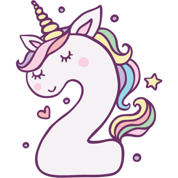 Two Birthday Unicorn Number 1 Thumbnail