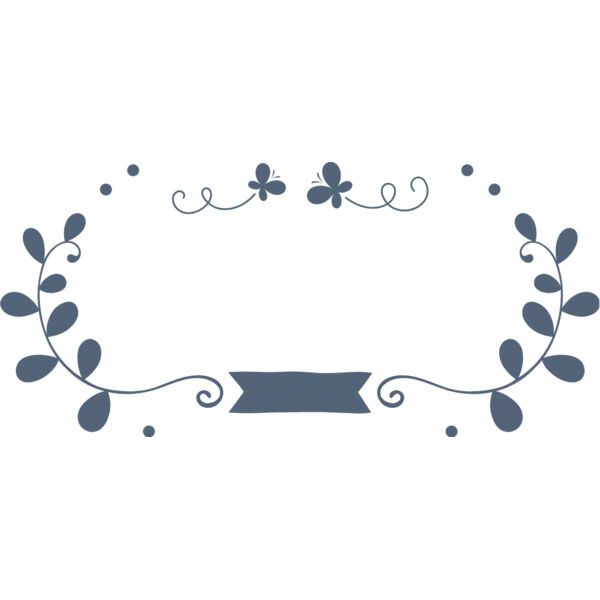 Floral Wedding Wreath Butterfly Ribbon 1 Thumbnail