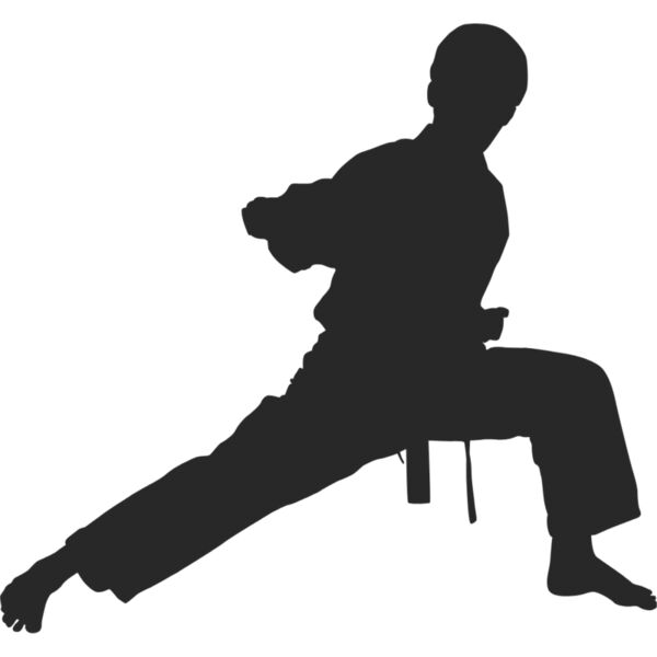 Martial Arts Fighter Silhouette 7 Thumbnail