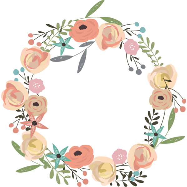 Watercolor Flower Floral Wreath 1 Thumbnail