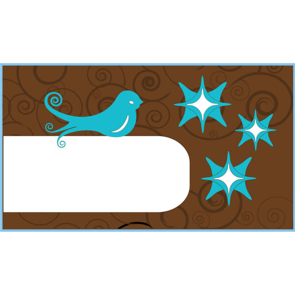 Floral Bird Business Card Background 1 Thumbnail