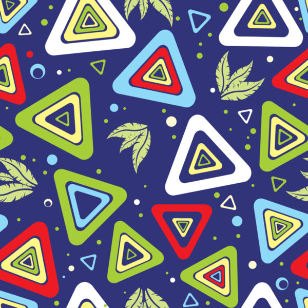 Groovy Leaf Triangle Background 1 Thumbnail