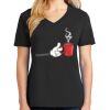 Ladies Core Cotton V-Neck Tee Thumbnail