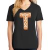 Ladies Core Cotton V-Neck Tee Thumbnail